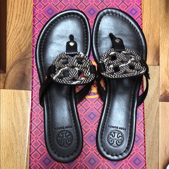 Tory Burch Shoes - Never worn, Tory Burch cobra print sandals